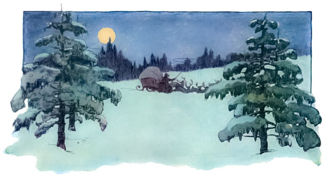 Santa Leaving.