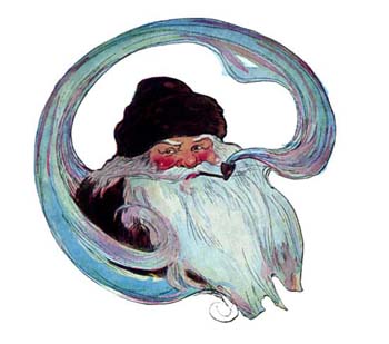 smoke encircled his head like a wreath.