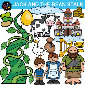 Jack and beanstalk clipart from TeacherPayTeachers.com